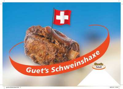 Frische Schweizer Guet's Grillhaxe